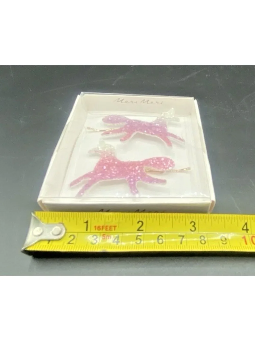 Meri Meri Girls Unicorn Ombre Hair Clips Sparkly Boxed Gift Set Party Whimsical